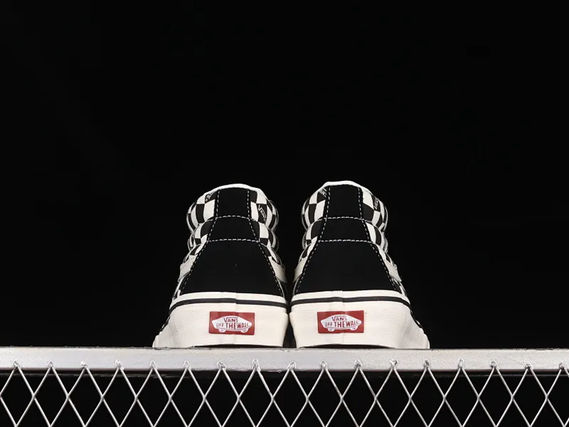 All categories Vans Vans series Vans Mid Vans China Vans Sk8-Mid Vans official black and white checkerboard Chinese casual sneakers VN0A391FJB2